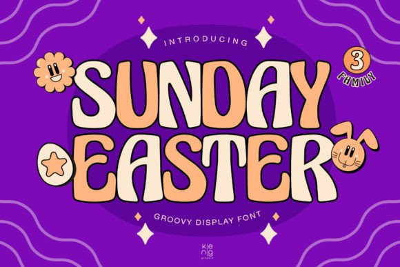 Sunday Easter Groovy Display Font