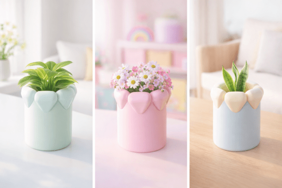 Kawaii 3D Planter Vase