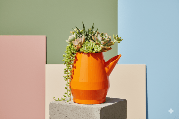 Modern 3D Planter with Smooth Aesthetic