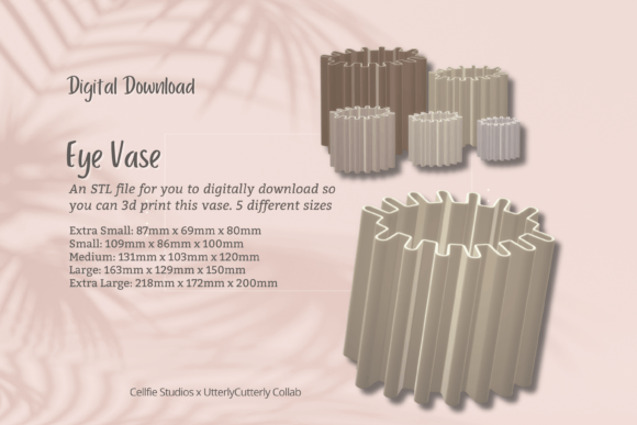 3D Printable Eye Vase Planter Pot STL File