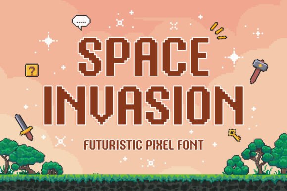 Space Invasion Pixel Font