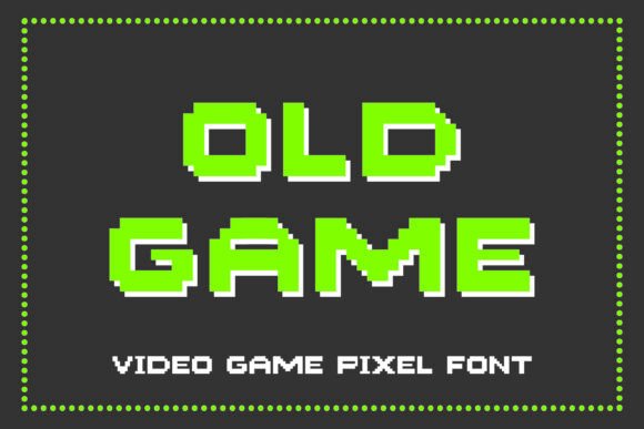 Old Game Pixel Display Font
