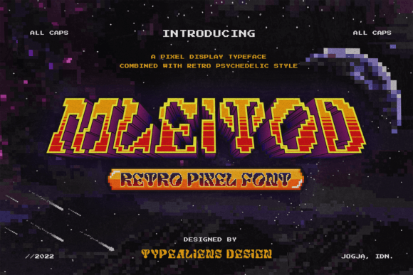 Mleitod Retro Pixel Display Font