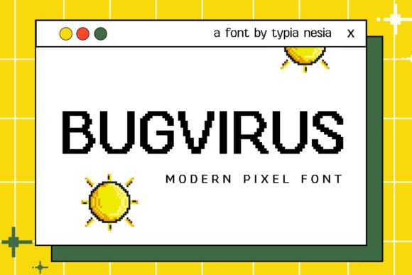 Bugvirus Pixel Font