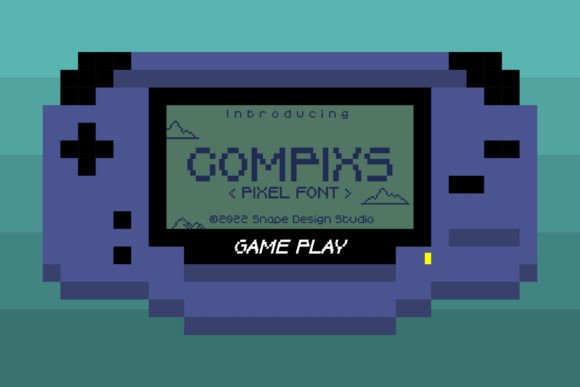 Compixs Retro Pixel Display Font