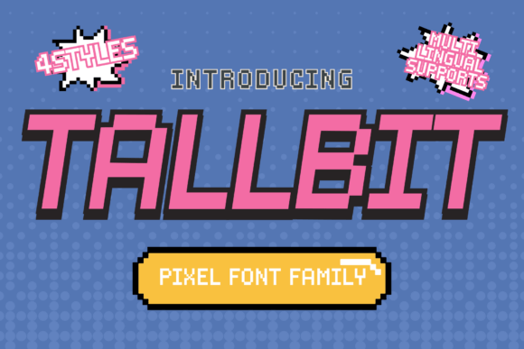 Tallbit Vertical Pixel Font