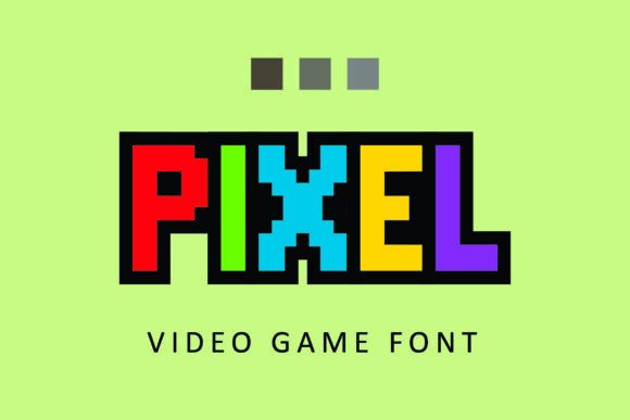 Pixel Retro Game Display Font