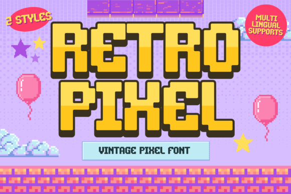 Retro Pixel Arcade Display Font