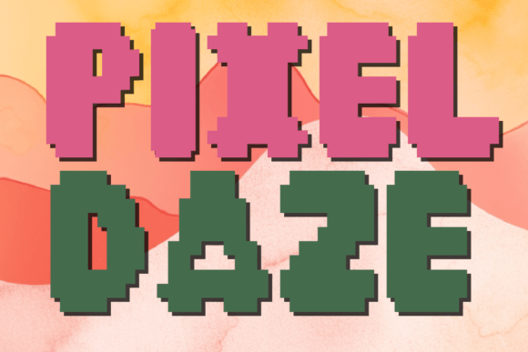 Pixel Daze Retro Pixel Font