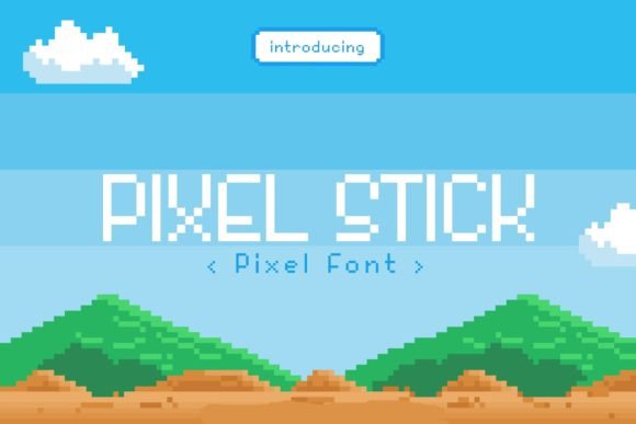 Pixel Stick Retro Display Font