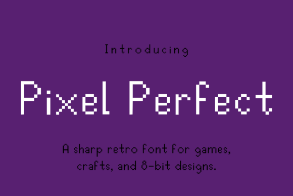 Pixel Perfect Retro 8-Bit Pixel Font