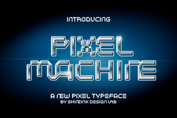 Pixel Machine Retro Game Display Font
