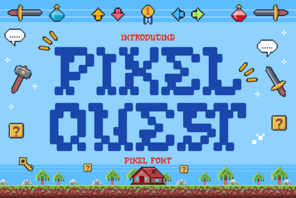 Pixel Quest Retro Pixel Font