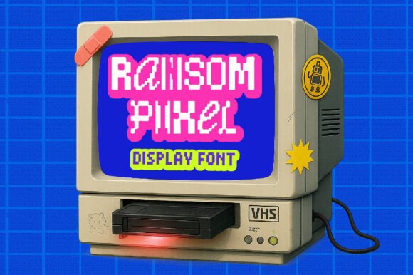 Ransom Pixel Retro Display Typeface