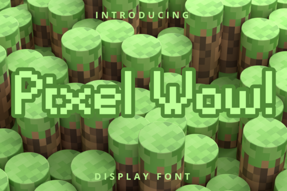 Pixel Wow Techno Display Font