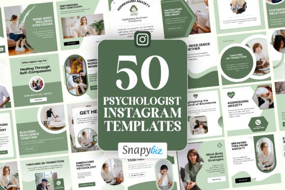 Psychologie Instagram Canva Vorlagen