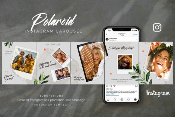 Polaroid Instagram-Karussellvorlage