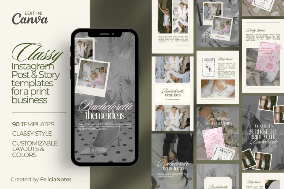 Elegante Instagram-Vorlagen