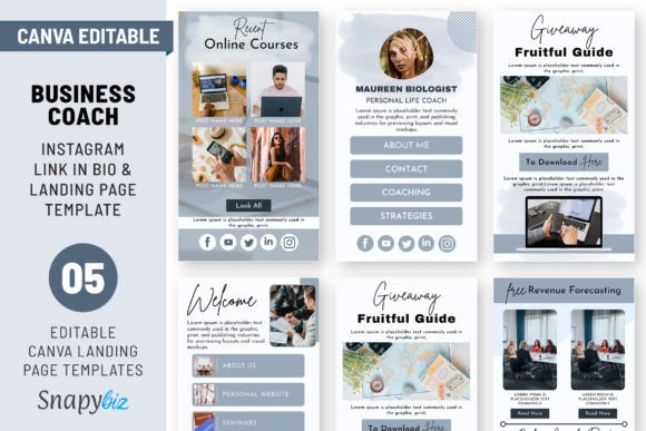 Instagram Landing Page Vorlage
