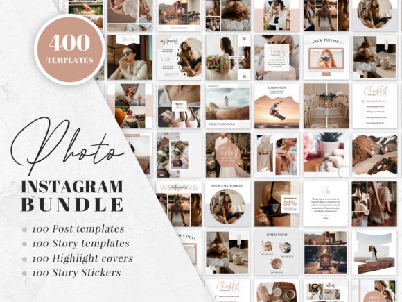 Instagram-Vorlagen-Bundle für Fotografen