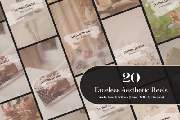 Faceless Aesthetic Reels für Instagram