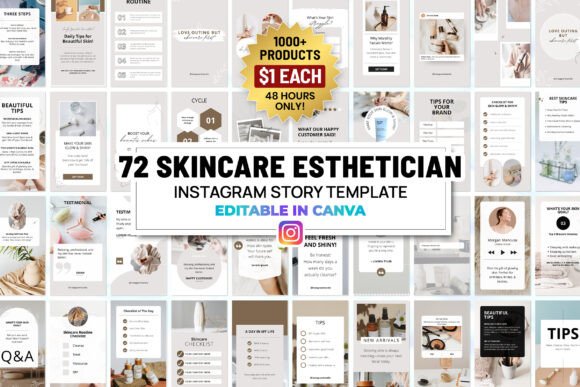 Skincare Instagram Vorlagen-Designs