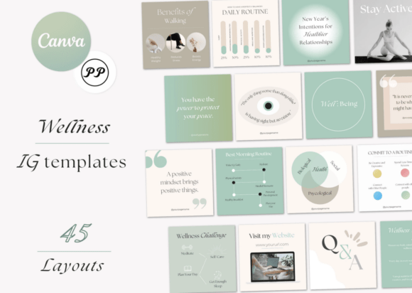 Wellness- und Gesundheitstemplates