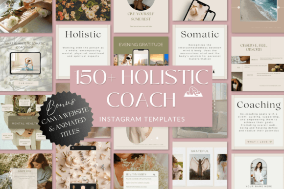 Holistische Coach Social Media Vorlagen