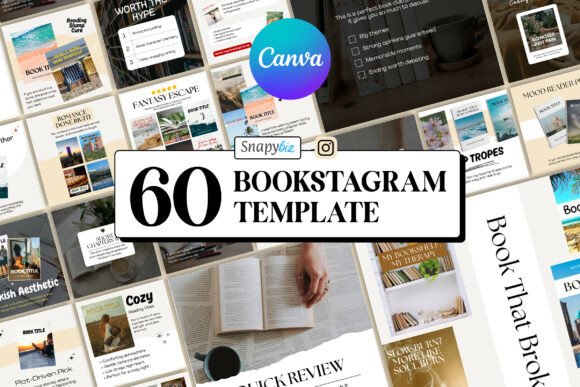 Cozy Bookstagram Vorlagen für Leser