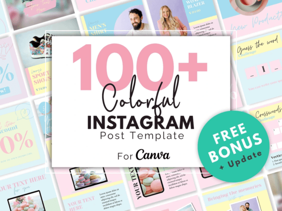 Bunte Instagram Canva-Vorlage
