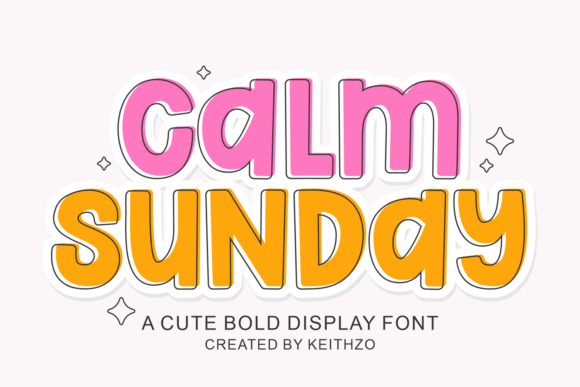 Calm Sunday Cozy Display Font