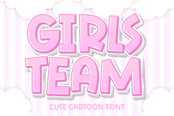 Girls Team Playful Display Font