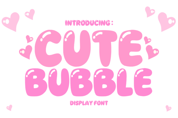 Cute Bubble Font Typeface
