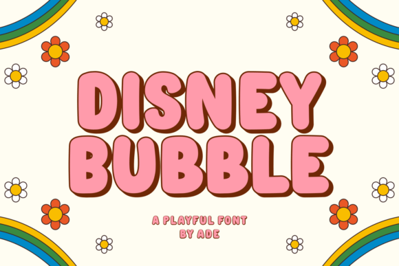 Disney Bubble Display Font