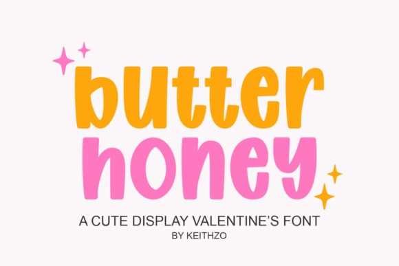 Butter Honey Bouncy Rounded Display Typeface
