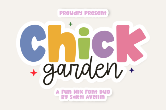 Chick Garden Playful Font Duo