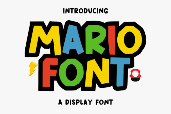 Mario Bold Fun Display Font