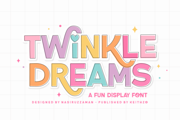 Twinkle Dreams Playful Display Font