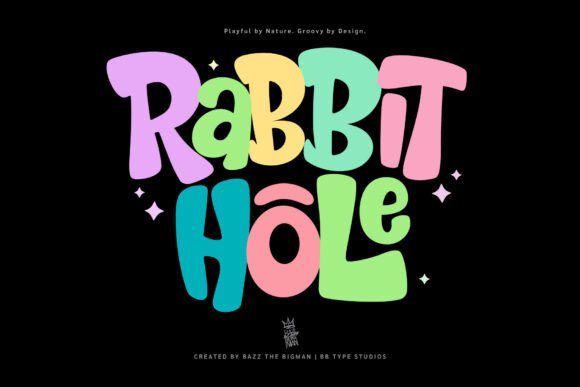 Rabbit Hole Retro Display Font