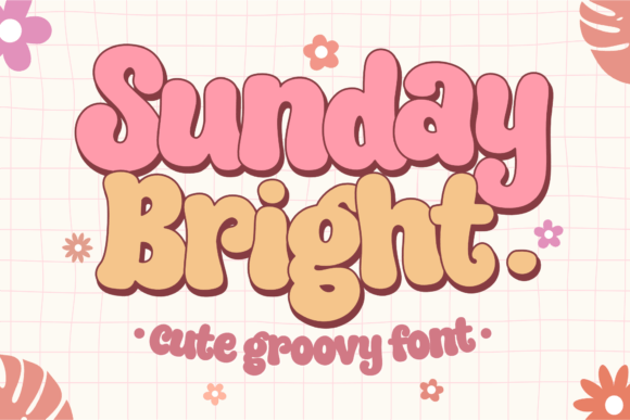 Sunday Bright Groovy Retro Bold Display Font