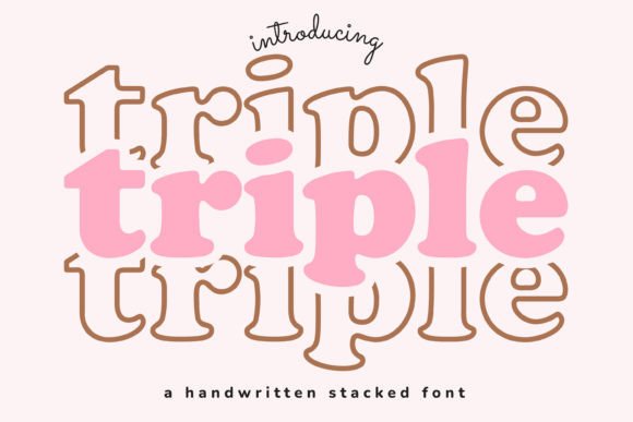 Triple Display Font