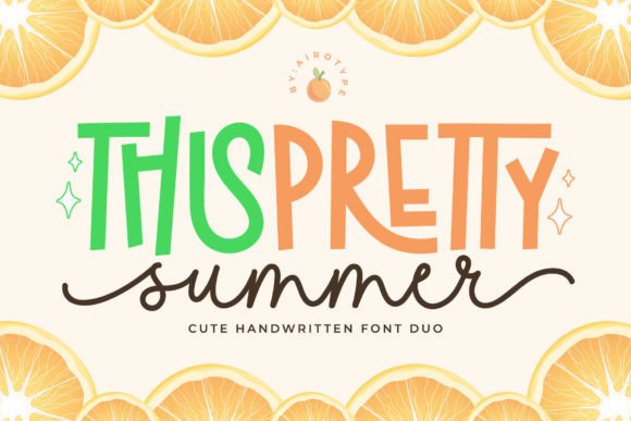 Pretty Summer Playful Font Duo