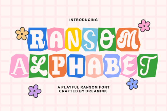 Ransom Alphabet Retro Clipping Display Font