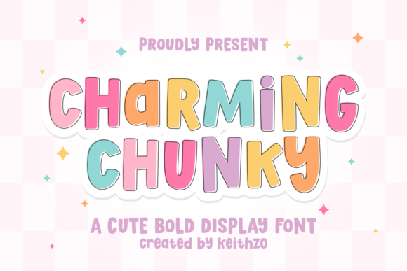 Charming Chunky Bold Bubbly Display Font