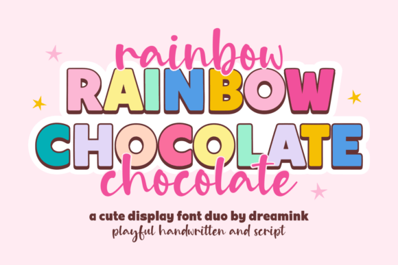 Rainbow Chocolate Font Duo