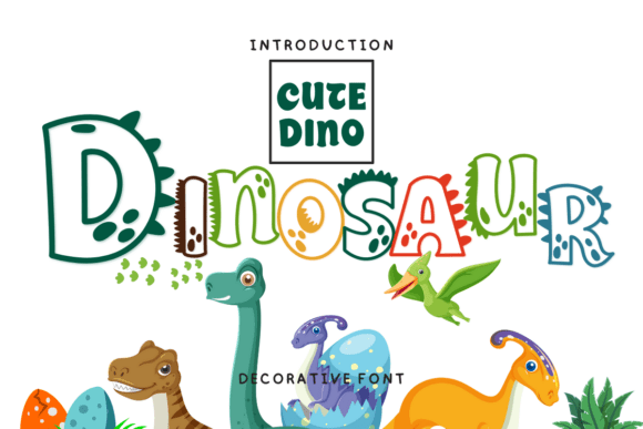 Dinosaur Decorative Display Font