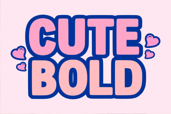 Cute Bold Chunky Display Typeface