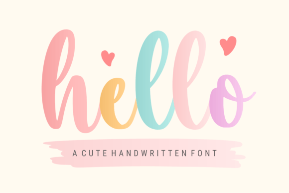 Hello Font Cute Handwritten Script