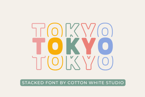 Tokyo Font: Minimalist Bold Glow