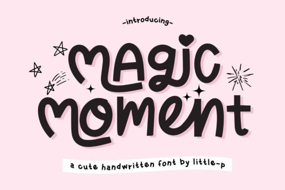 Magic Moment Handwritten Cursive Font